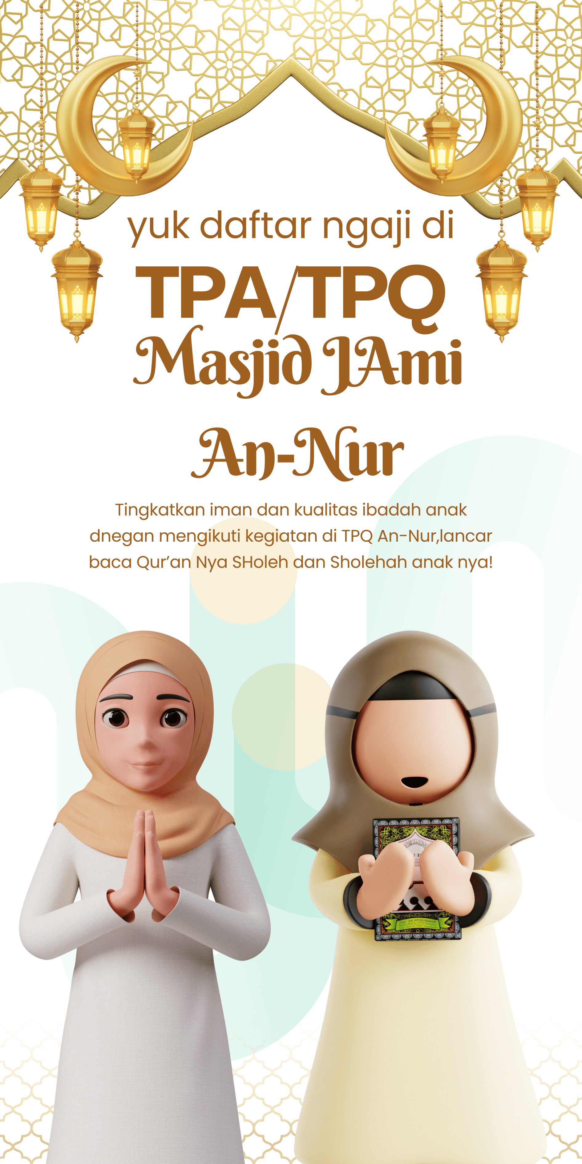 Poster TPA Masjid An-Nur